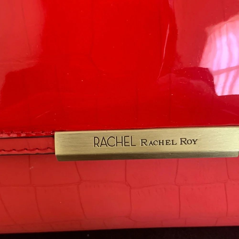 RACHEL Rachel Roy Glossy Red Clutch